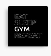 Lets Workout at the gym t-shirt Canvas Print