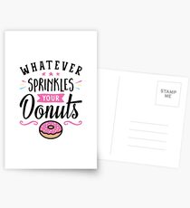 Postales Lo que sea Sprinkles Your Donuts Typography