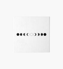 Lunar phases 02 Art Board Print