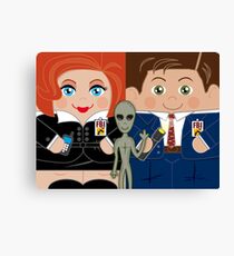 Alien Investigators Canvas Print