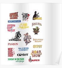Sondheim Musicals Poster