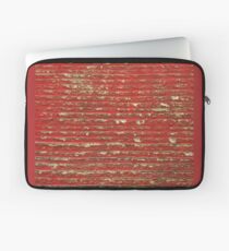 Abgebrochenes Rot gemaltes Holz Laptoptasche