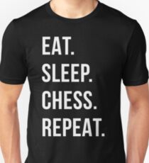 eat sleep chess repeat Unisex T-Shirt