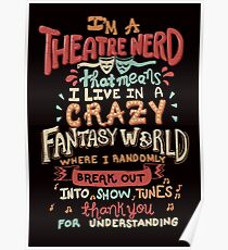 Ich bin ein Theater-Nerd Poster