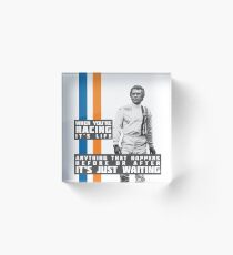 Steve McQueen Le Mans Acrylic Block