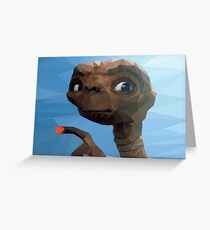 E T Greeting Card