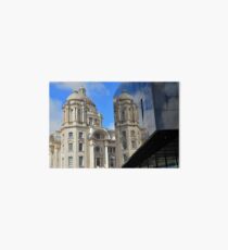 Port of Liverpool building reflection Art Board Print