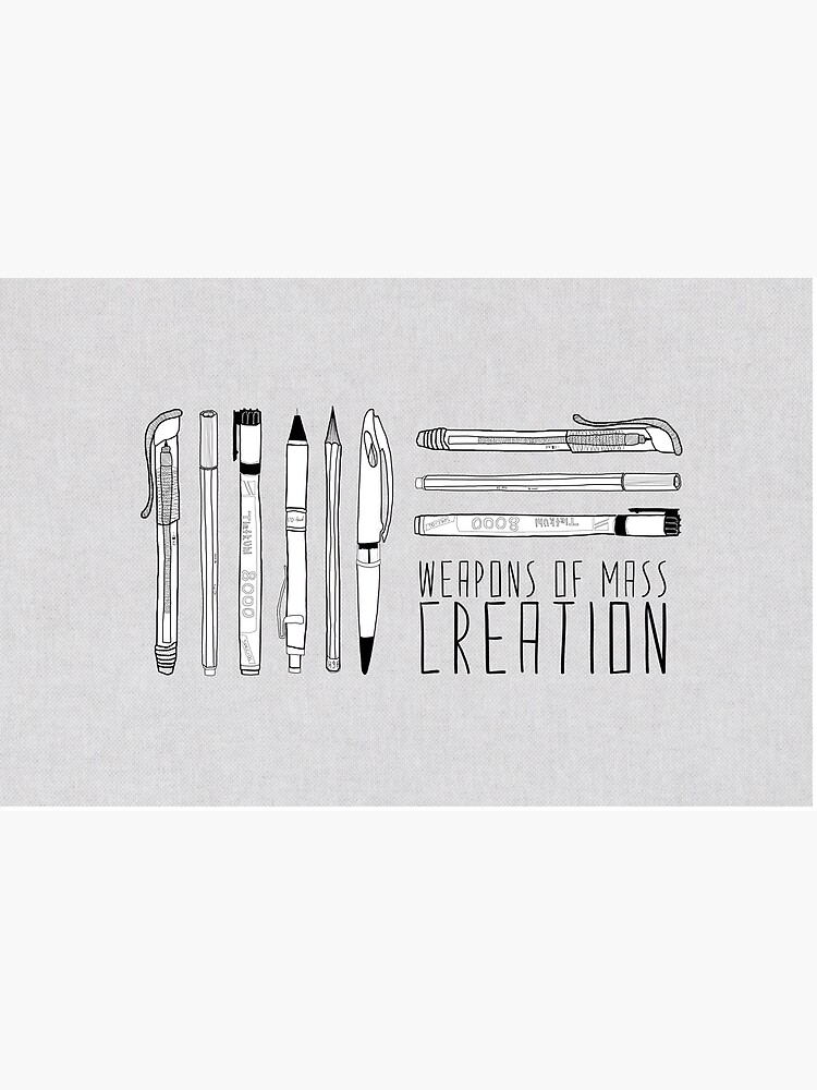 Weapons Of Mass Creation (on grey) by BiancaGreen