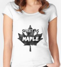 Sweet as Maple // Hayley Kiyoko Women's Fitted Scoop T-Shirt