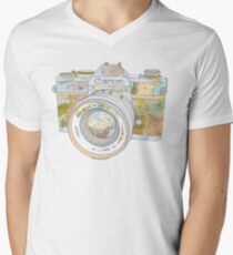 TRAVEL CAN0N Men's V-Neck T-Shirt