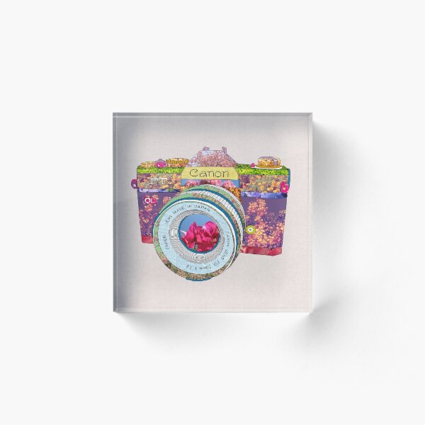 FLORAL CAN0N Acrylic Block