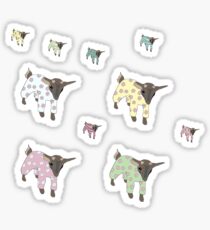 Pajama'd Baby Goats - Patchwork Sticker