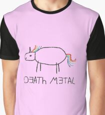Death Metal Unicorn Graphic T-Shirt