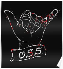 OSS Hand ( BJJ / Brazilian Jiu Jitsu ) Poster