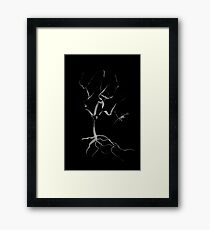 Brush and Ink - 0158 - Bird In Hand Framed Print