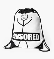 Stickman Drawstring Bag