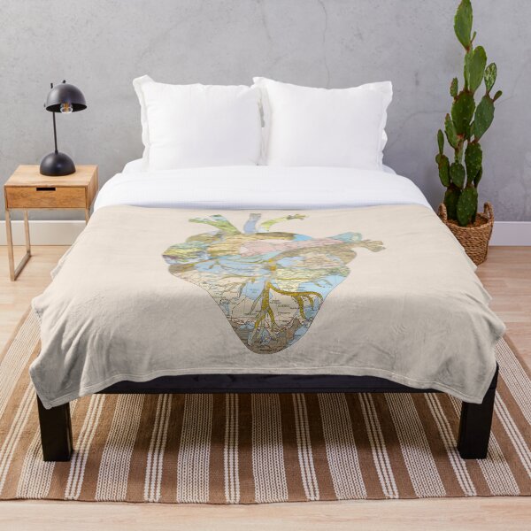 A Traveler's Heart (N.T.) Throw Blanket