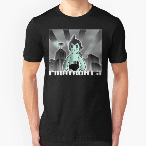 Astroboy Cityscape - Fixatron.ca Slim Fit T-Shirt