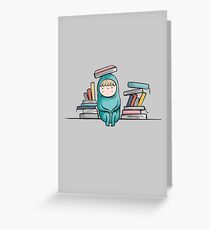 Book Reading Introvert Problems Greeting Card