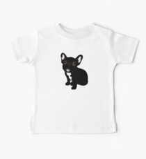 Cute Brindle Frenchie Puppy Baby Tee