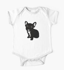 Body de manga corta Lindo perrito Brindle Frenchie