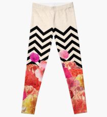 Chevron Flora II Leggings