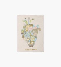 A Traveler's Heart Art Board