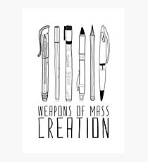Weapons Of Mass Creation Photographic Print