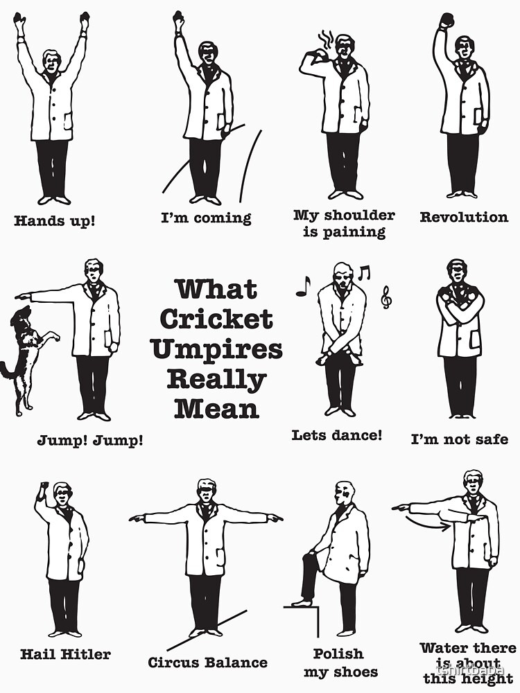 "What cricket Umpire really means" Tshirt by tshirtbaba Redbubble