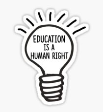 Pegatina La educación es un derecho humano