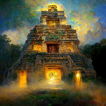 Tikal Temple V Guatemala Framed Print Canvas Poster Mexico 