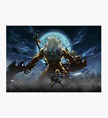 Die Legende von Zelda - Atem der Wildnis - Link vs Gold Lynel Fotodruck