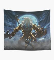 The Legend of Zelda - Breath of the Wild - Link vs Gold Lynel Wall Tapestry
