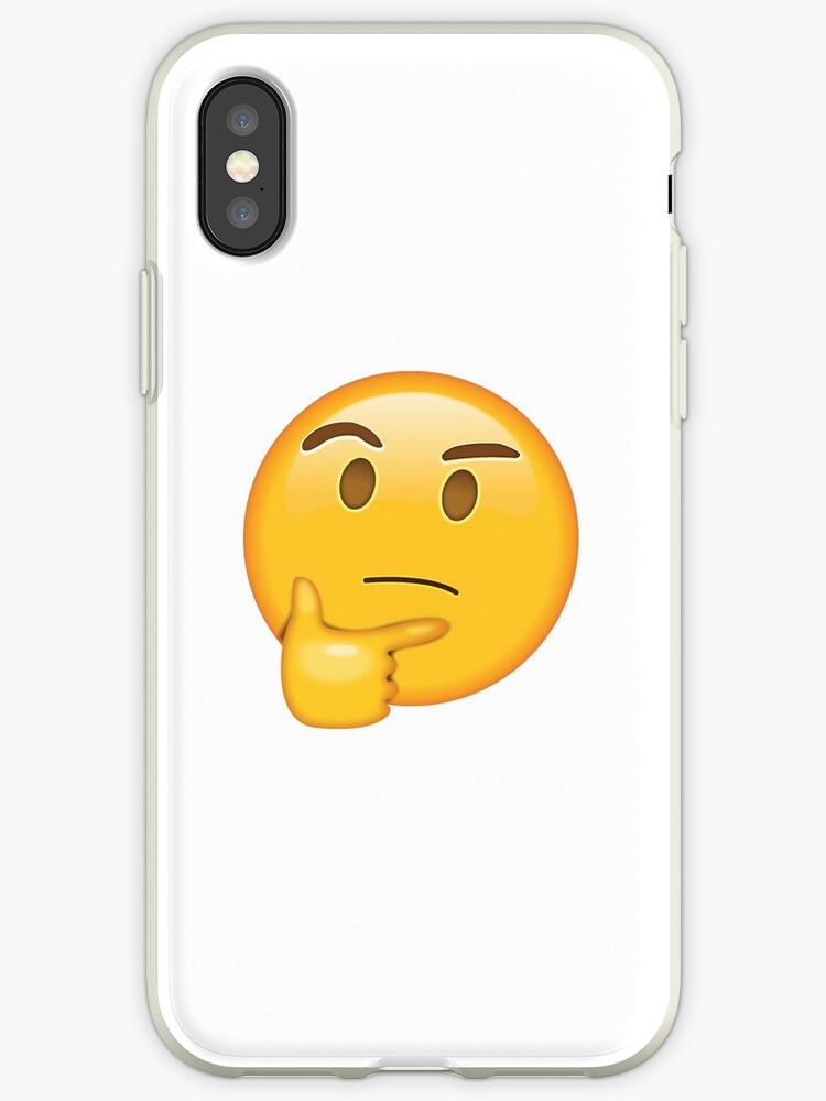 Vinilos y fundas para iPhone «Hmm Emoji» de mattkuschert23 ...