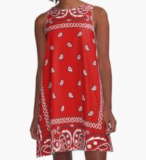 Bandana - Red A-Line Dress
