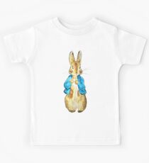 Nettes Kaninchen in der blauen Jacke Kinder T-Shirt
