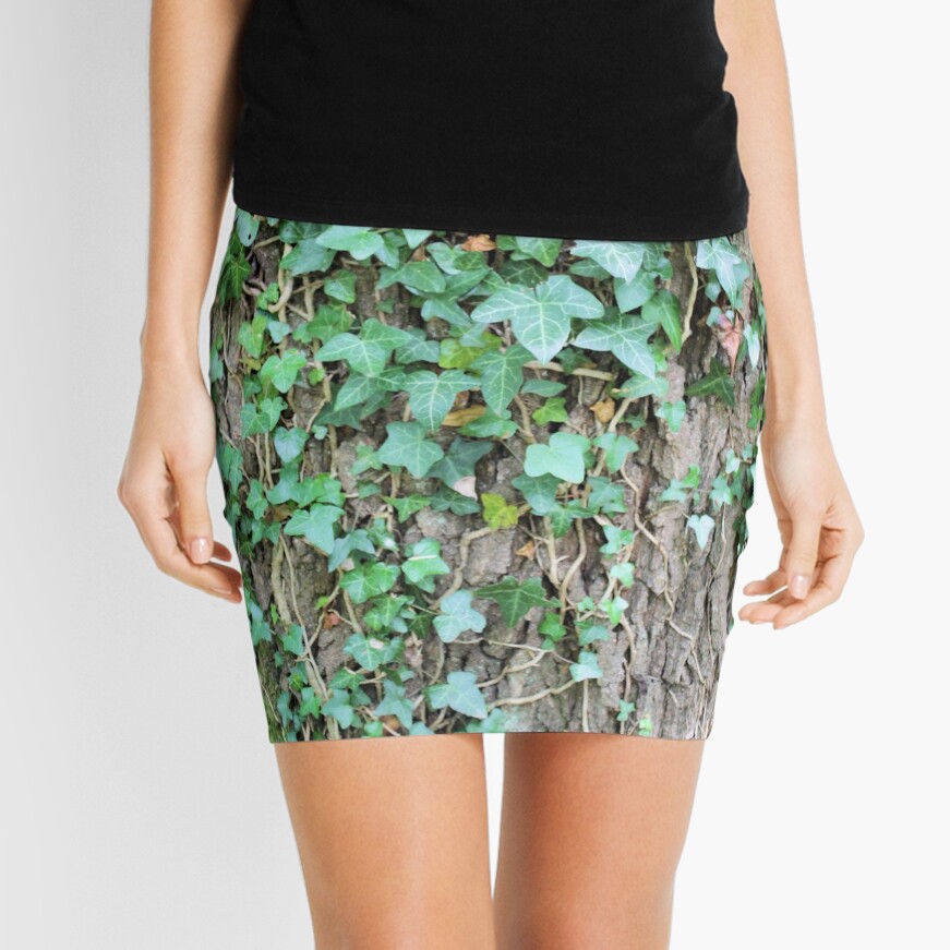 Ivy leaves on Oak tree Mini Skirt