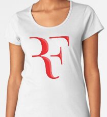 rf, roger federer, roger, federer, tennis, wimbledon, grass, tournament, ball, legend, sport, australia, nadal, net, cool, logo, perfect. Women's Premium T-Shirt
