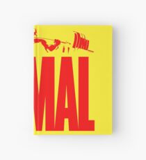 animal, fitness, muscle, strong, bodybuilding, logo, symbol, nutrition, vitamin, booster, barbell, club. Hardcover Journal