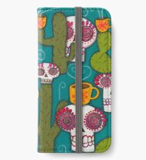 Vinilo o funda para iPhone Cráneos, Cactus y Café Atómico