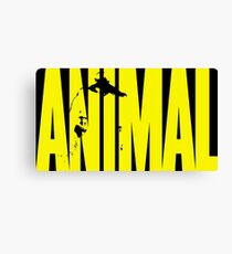 animal, fitness, muscle, strong, bodybuilding, logo, symbol, nutrition, vitamin, booster, barbell, club. Canvas Print