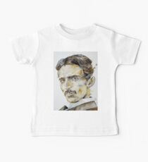 NIKOLA TESLA - watercolor portrait.6 Baby Tee