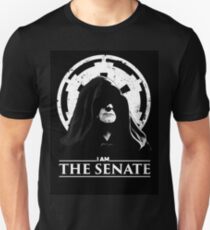 "I AM THE SENATE!" Star Wars Prequel Meme Black Unisex T-Shirt