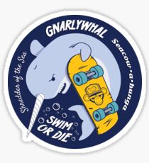 Gnarlywhal - Multicolor Sticker