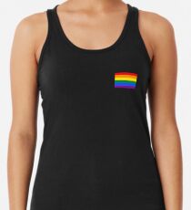 Gay Pride Flagge - minimalistisches T-Shirt Racerback Tank Top