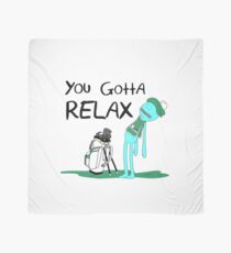 Mr. Meeseeks Quote T-shirt - You Gotta Relax - White Scarf