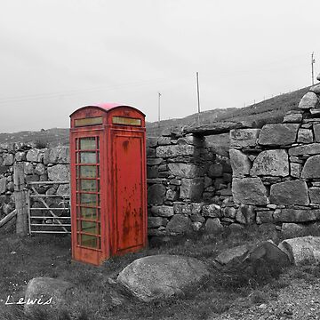 Artwork thumbnail, Isle of Lewis Telephone Box by hereandback