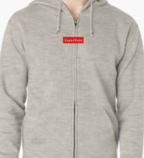 Sudadera con capucha y cremallera SuperHans - Peep Show Parody camiseta