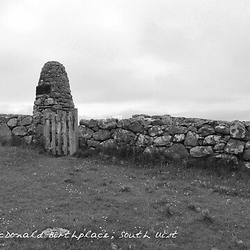 Artwork thumbnail, Flora MacDonald Birthplace, South Uist, Scotland by hereandback