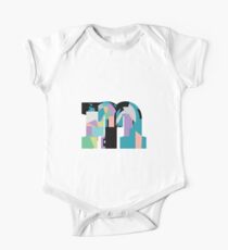 Lowercase pastel abstract check-m One Piece - Short Sleeve